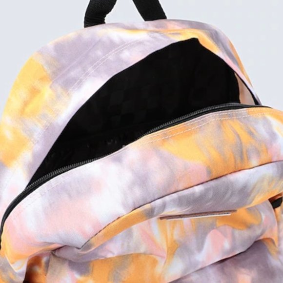 🎒SCHOOL SALE🎒Vans Realm Plus Backpack Yellow Grey Pink Canvas Zip VN0A34GLYZX - Picture 3 of 5